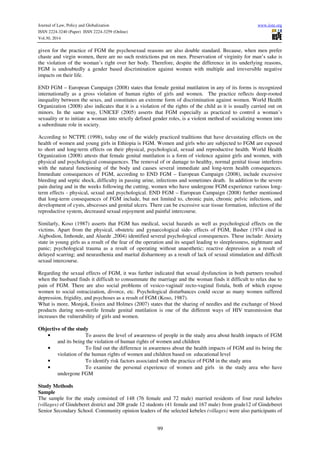 Female genital mutilation in ethiopia PDF