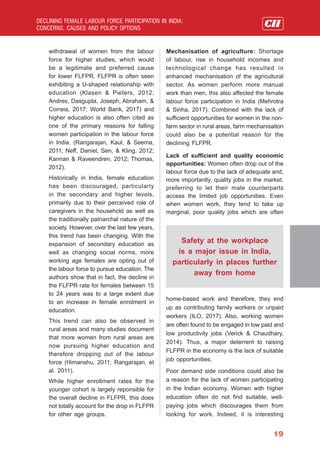 Declining Female Labour Force Participation in India: Concerns, Causes ...