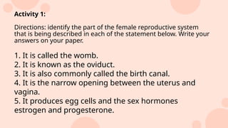 Comprehensive Overview of the Female Reproductive System and Its ...