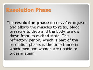 Resolution Stage Female sexual response | PPTX