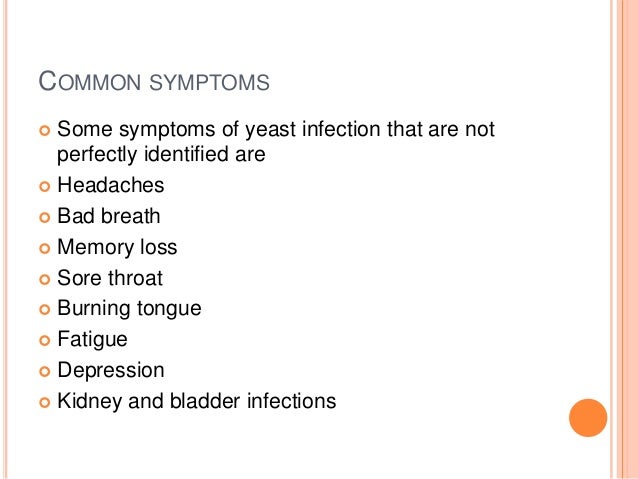 Female yeast infection symptoms