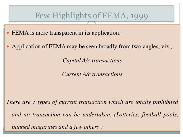 forex transactions under fema