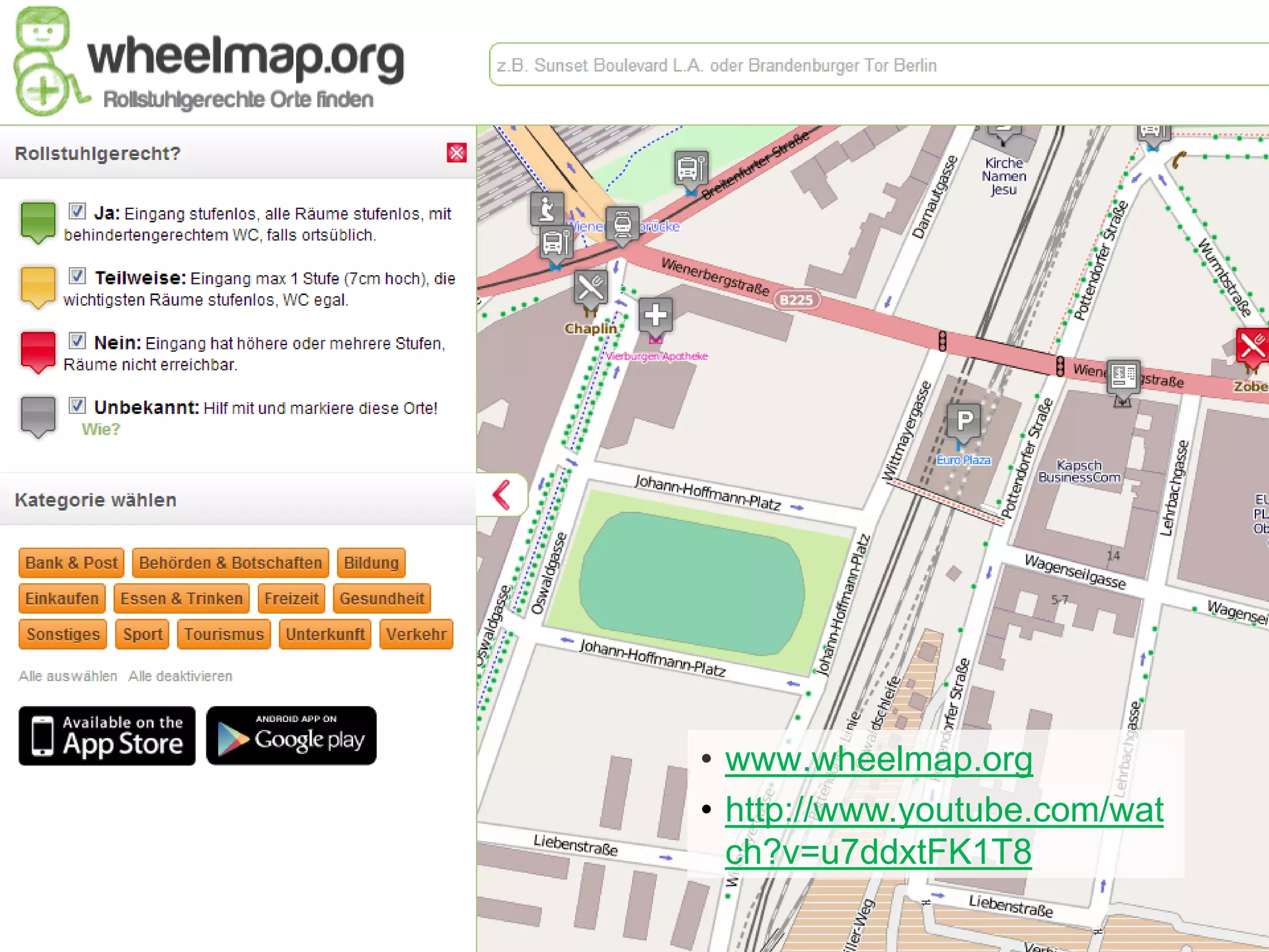 • www.wheelmap.org
                          • http://www.youtube.com/wat
                            ch?v=u7ddxtFK1T8
OpenStreetMap @ femcamp                                  5
 