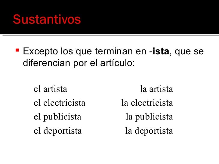 formacion del femenino