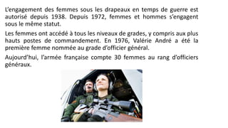 Femmes et générales, l'armée française se féminise