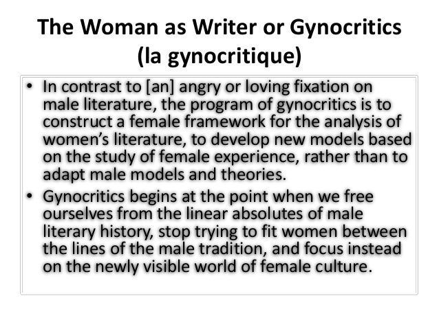 Feminism Feminist Criticism Elaine Showalter