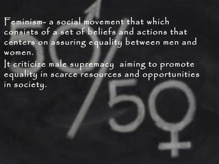 Feminist Theory and Homosexuality & Transgenderism | PPT
