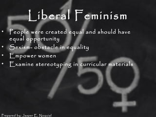 Feminist Theory and Homosexuality & Transgenderism | PPT
