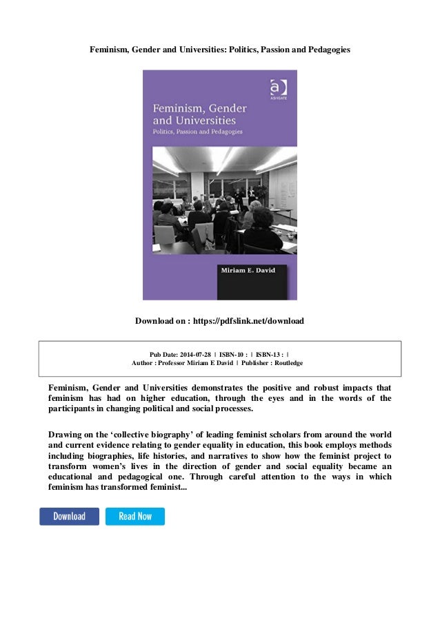 feminism gender and universities