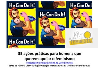 MULHER DEVERIA GANHAR MAIS DO
QUE HOMEM, DIZ OIT
http://economia.estadao.com.br/noticias/geral,mulher-deveria-ganhar-mais-...