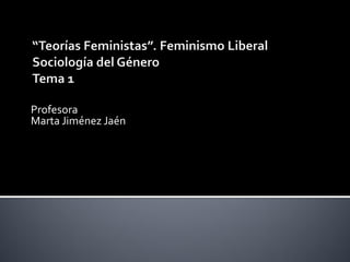 Profesora
Marta Jiménez Jaén
 