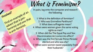 Feminism questions