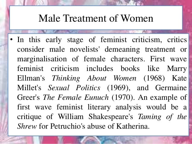 Criticism a feminist essay to write how