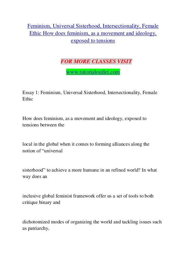 Mother Teresa Hindi Essay Feminism Universal Sisterhood Intersectionality Female Ethic How Does Feminism As A Movement Essay On Mahatma Gandhi In Hindi also Why Voting Is Important Essay Feminism Universal Sisterhood Intersectionality Female Ethic How D Essay On Class Teacher