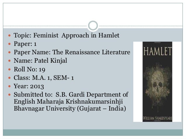 Research papers feminism in hamlet