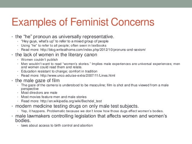 feminism thesis statements