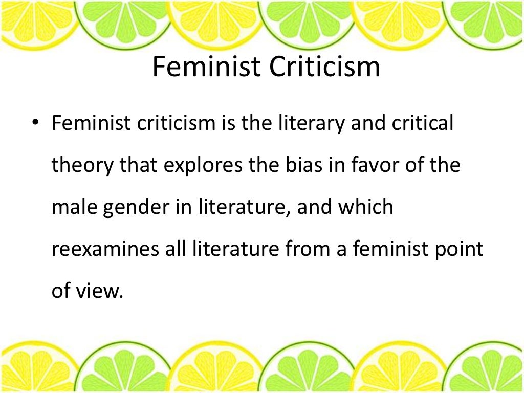 Feminist criticism final