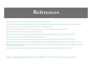 References
Ramazanoğu. C. (with Holland, J.). (2002). Feminist methodology: Challenges and choices. Thousand Oaks, CA: Sage.
Rampton, M. (2008). Three waves of feminism. The magazine of Pacific University. Retrieved on September 12, 2009 from http://www.pacificu. edu/magazine/2008/fall/echoes/feminism.cfm.
Ropers-Huilman, B. (Ed.). (2003). Gendered futures in higher education: Critical perspectives for change. Albany, NY: SUNY.
Roth, B. (2004). Separate roads to feminism: Black, Chicana, and White feminist movements in America's second wave. New York, NY: Cambridge University Press.
Sellers, S. A. (2008). Native American women’s studies: A primer. New York, NY: Peter Lang.
Smith, A. (2007). Native American feminism, sovereignty and social change. In J. Green (ed.), Making space for Indigenous feminism (pp. 93-107). New York, NY: Zed Books.
Tong, R. (2009). Feminist thought: A more comprehensive introduction. Philadelphia, PA: Westview Press.
Vidal, M. (1997). New voice of La Raza: Chicanas speak out. In A. M. García (ed.), Chicana feminist thought: The basic historical writings (pp. 21-24). New York, NY: Routledge.
Wheeler, E. (2002). Black feminism and womanism. In A. M. Martınez Aleman, & K. A. Renn (eds.) Women in higher education: An en- cyclopedia (p. 118–120). Santa Barbara, CA: ABC Clio.
Whelehan, I. (2000). Feminism, postmodernism, and theoretical developments. In J. Glazer-Raymo, B. K. Townsend, & B. Ropers-Huilman (eds.) Women in higher education: A feminist perspective
(2nd ed; pp. 72–84). Boston, MA: Pearson.
Yang, L. (2003). Theorizing Asian America: On Asian American and postcolonial Asian diasporic women intellectuals. Journal of Asian American Studies. 5(2). 139-178.
All photos are copyrighted and available through either the American College Personnel Association or the Free Use section on http://www.flickr.com.
 