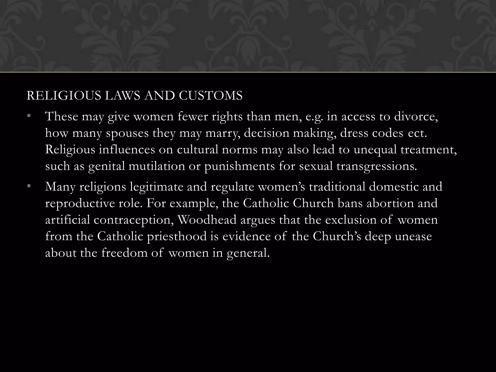 Feminist theories of religion | PPTX