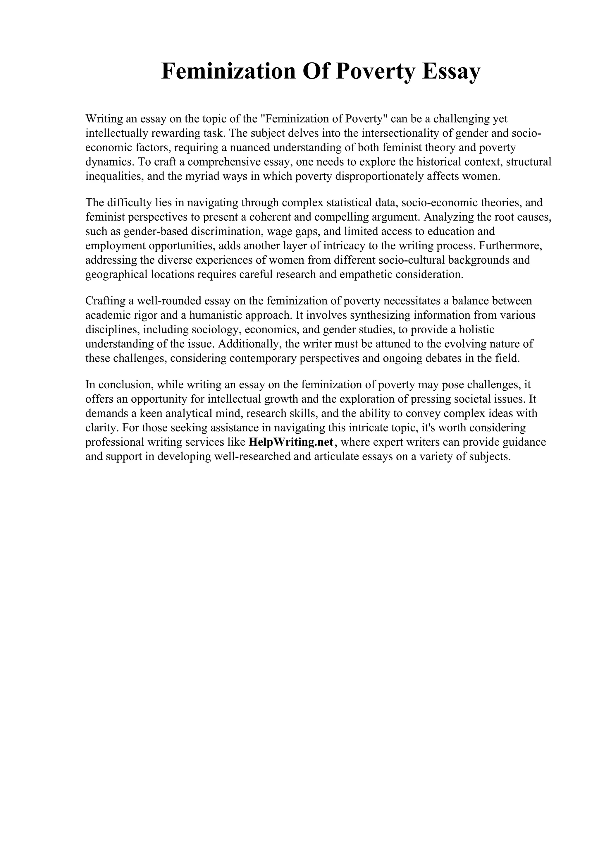 Feminization Of Poverty Essay.pdf