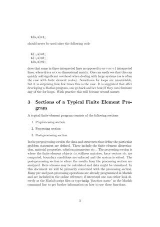 Fem in matlab | PDF