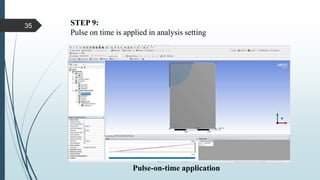 STEP 9:
Pulse on time is applied in analysis setting
Pulse-on-time application
35
 