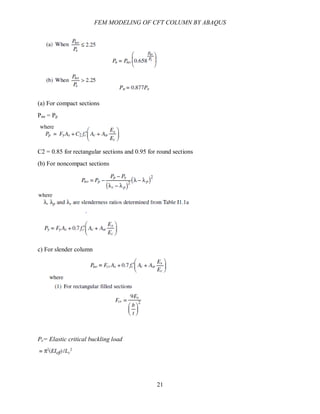 Finite Element Modeling of Concrete Filled Steel column Under Axial ...
