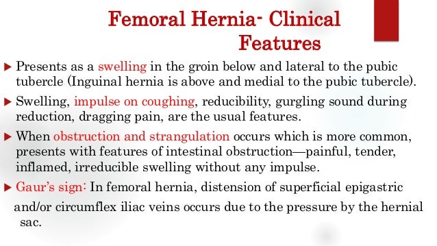 Femoral hernia - Groin swellings