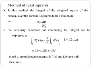 least squares approach in finite element method | PPTX