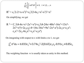 least squares approach in finite element method | PPTX