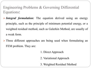 least squares approach in finite element method | PPTX