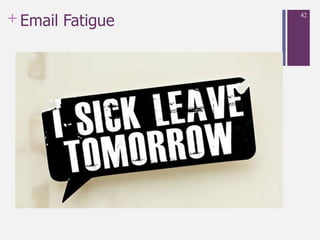 + Email Fatigue
42
 