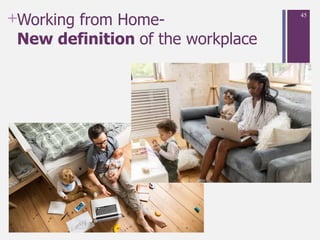 +Working from Home-
New definition of the workplace
45
 