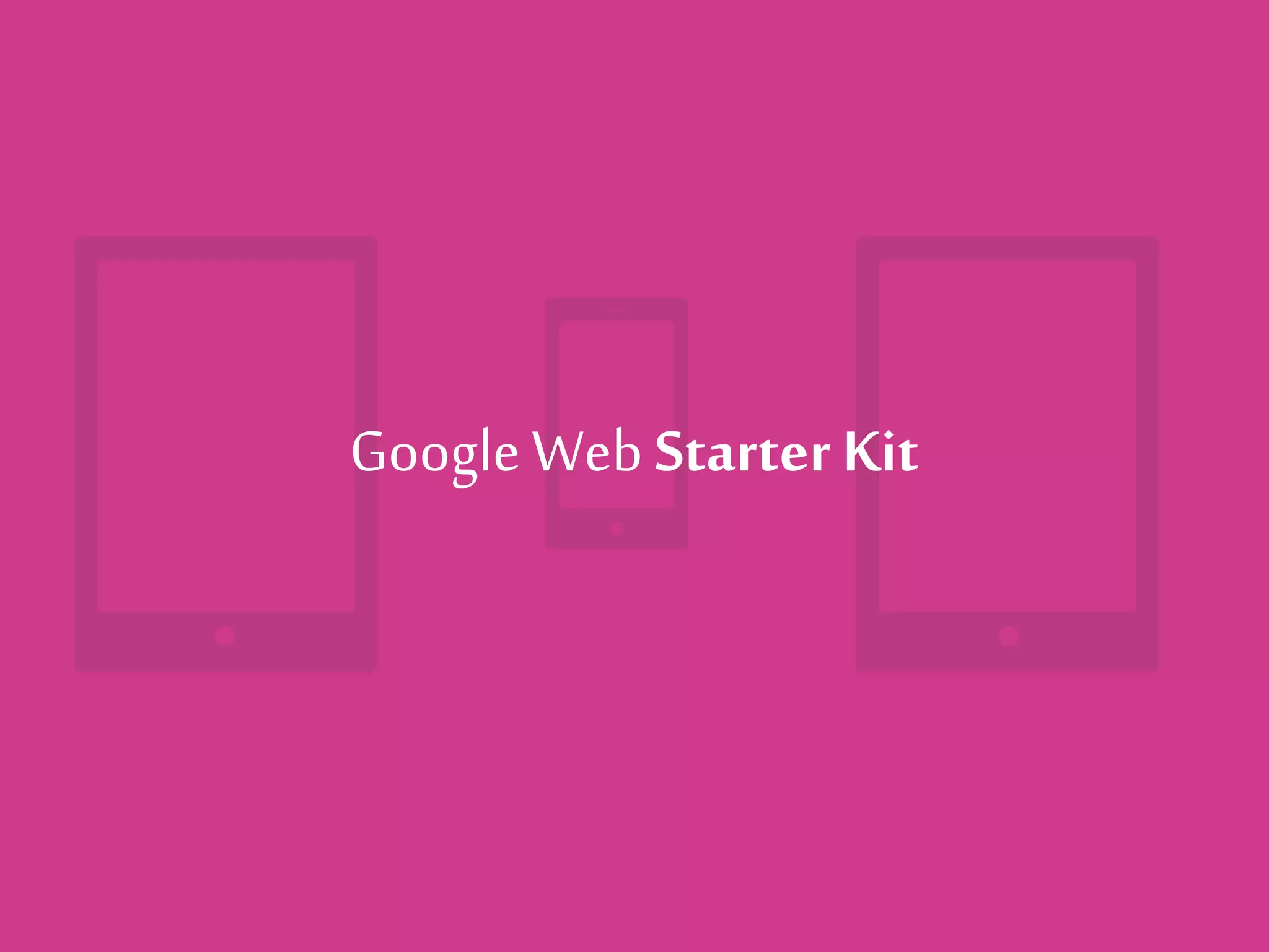 GoogleWeb Starter Kit