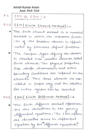 FINITE ELEMENT METHODS FOR CIVIL ENGINEERING INTRODUCTIONNotes.pdf