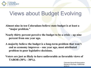 Conversation Ground RulesUnderstand the challenge and implications of the problem – not everyone is ready to “debate” solutions.“Kitchen table” conversation – everyone participates; no one dominates.Keep an open mind.  Listen carefully and try to understand others’ point of view.Help keep discussion on track.It’s okay to disagree, but don’t be disagreeable.Adapted from Harwood Institute for Public Innovation