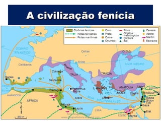 A civilização feníciaA civilização fenícia
Prof. Douglas Barraqui
www.dougnahistoria.blogspot.com
 