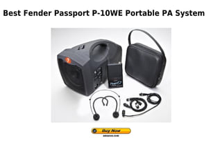 Fender passport p 10 we portable pa system