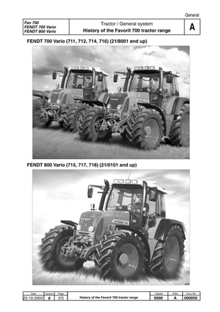 FENDT 700 800 711 712 714 716 815 817 818 REPARATURHANDBUCH FENDT 700 800 711 712 714 716 815 817 818 REPARATURHANDBUCH