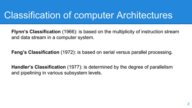 Feng’s classification | PDF