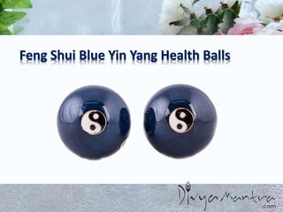 Feng Shui Blue Yin Yang Health Balls
 
