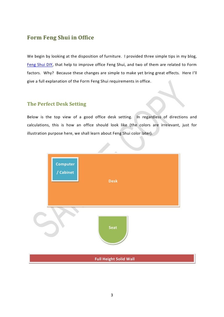 Feng Shui Office Powerful 3 Step System