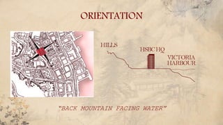 ORIENTATION
“BACK MOUNTAIN FACING WATER”
 