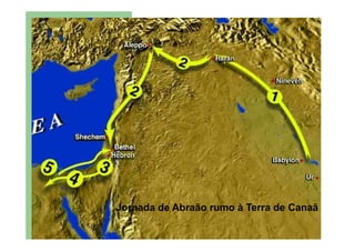 Jornada de Abraão rumo à Terra de Canaã
 