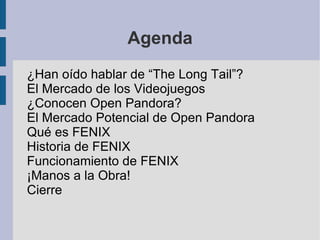 Agenda ¿Han oído hablar de “The Long Tail”? 