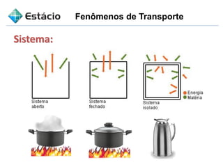 Sistema:
Fenômenos de Transporte
 
