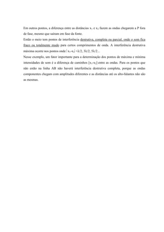 FenôMenos Com Ondas Sonoras