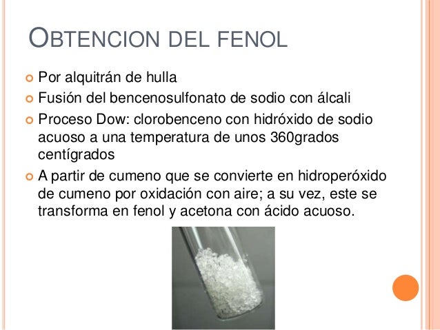 Resultado de imagen para aplicacion de los fenoles