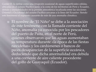 Fenomeno del niño | PPT