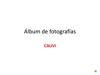 Álbum de fotografías CAUVI 